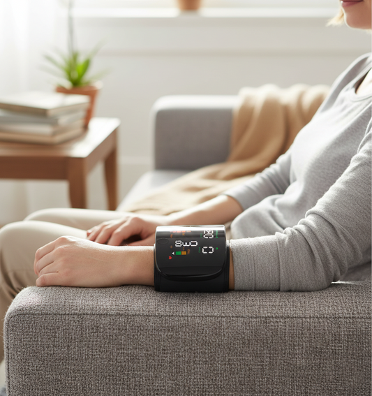 جهاز قياس ضغط الدم ونبض القلب