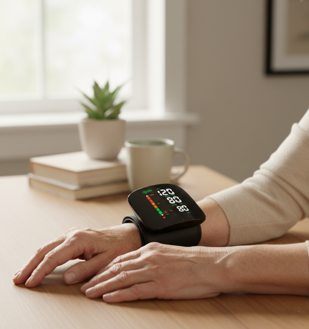 جهاز قياس ضغط الدم ونبض القلب