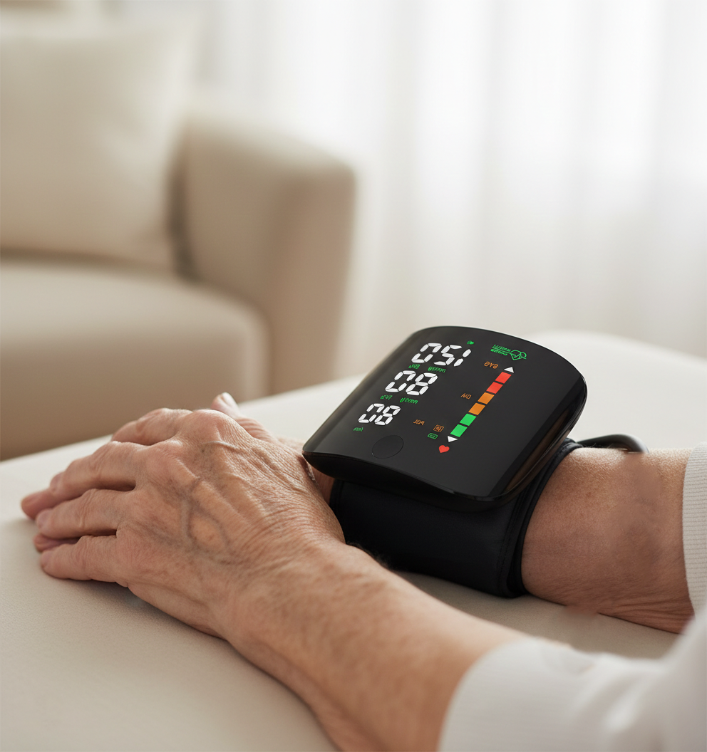 جهاز قياس ضغط الدم ونبض القلب